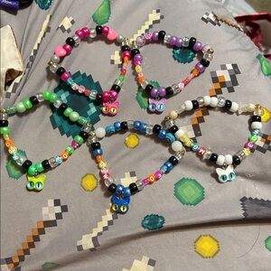 Colorful Beaded Kids Bracelets Set